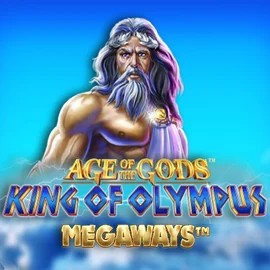 Age Of The Gods: King of Olympus Megaways logo – Slots by Origins at Wild Robin Casino