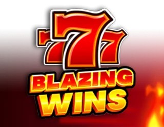 Blazing Wins slot logo by Playson at Wild Robin Casino