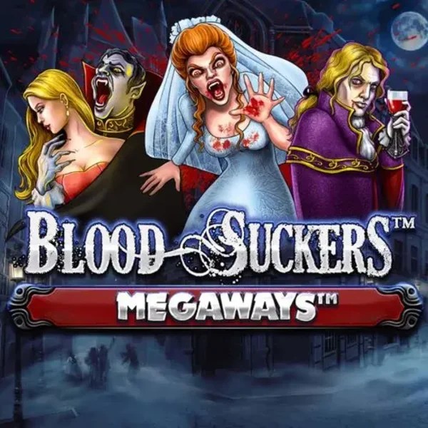 Blood Suckers Megaways logo by Red Tiger Gaming at Wild Robin Casino