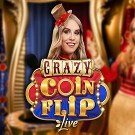 Try Crazy Coin Flip slot by Evolution on wildrobincasinos.es – logo image