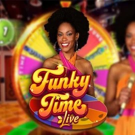 Enjoy Funky Time by Evolution – logo hosted on wildrobincasinos.es