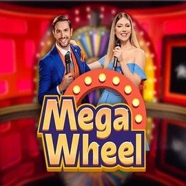 Mega Wheel online game logo by Pragmatic Play on wildrobincasinos.es