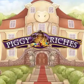 Piggy Riches slot visual from NetEnt available on wildrobincasinos.es