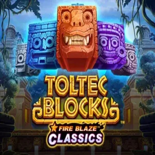 Slots logo of Fire Blaze: Toltec Blocks from Rarestone Gaming at Wild Robin Casino